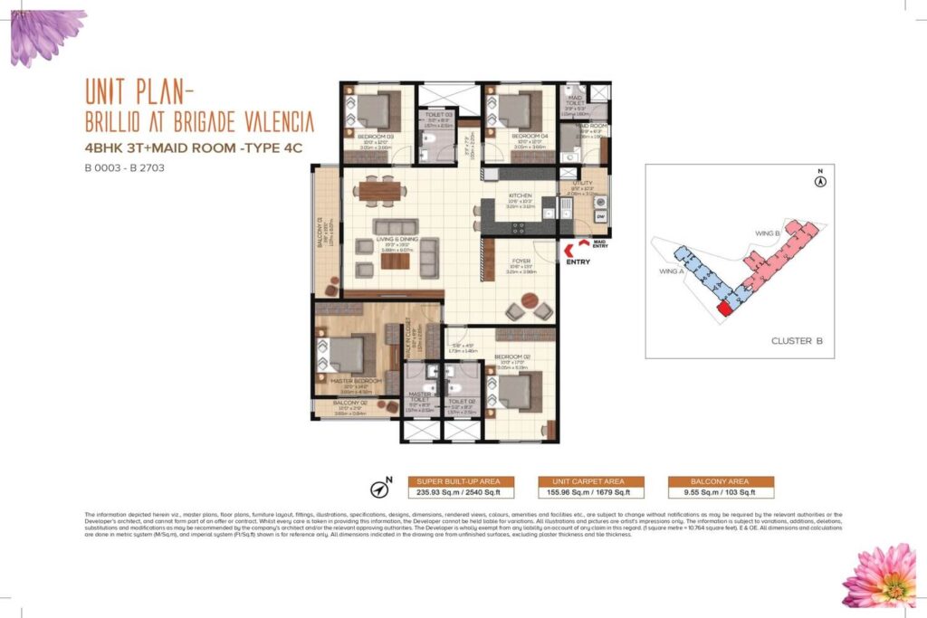 Brigade Valencia Brillio Floor Plan20